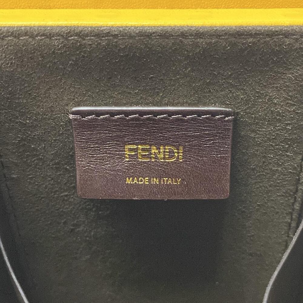 Fendi Pack Shoulder Bag 8BT339 Yellow Light Blue - Picture 9 of 15
